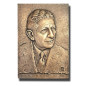 1989 Malta Prime Minister G.Borg Olivier Bronze Commemorative Plaque 1 of 20