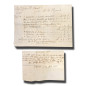 1826 Malta Receipt and 1827 Invoice Lot of 2