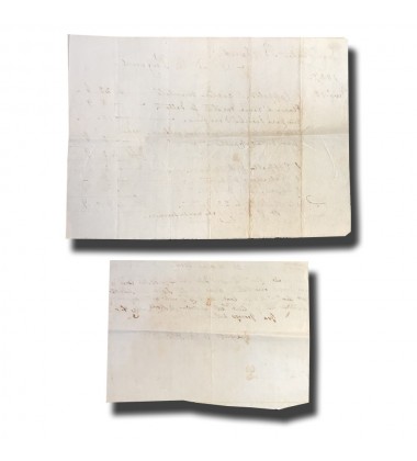 1826 Malta Receipt and 1827 Invoice Lot of 2