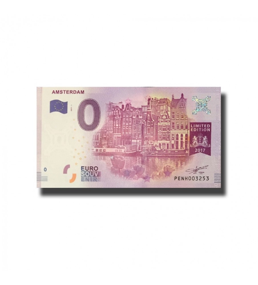 0 Euro Souvenir Banknote Amsterdam Uncirculated Netherlands PENH 2017-1