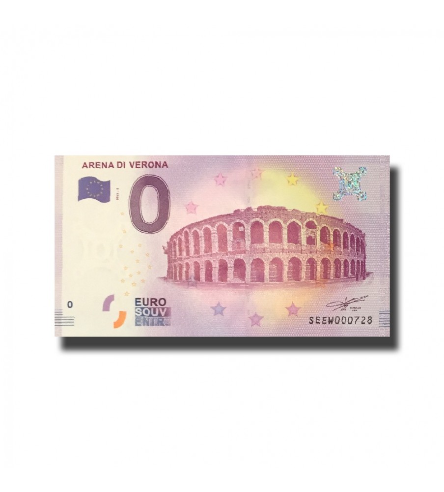 0 Euro Souvenir Banknote Arena Di Verona Uncirculated Italy  SEEW 2017