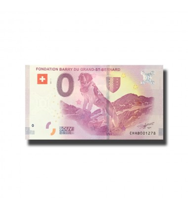 Switzerland Fondation Barry Du Grand-St-Bernard 0 Euro Banknote Uncirculated 004567