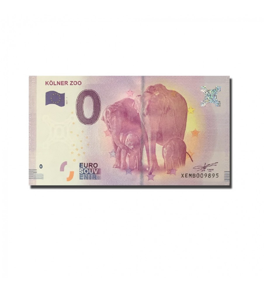 Germany Kolner Zoo 0 Euro Banknote Uncirculated 004574