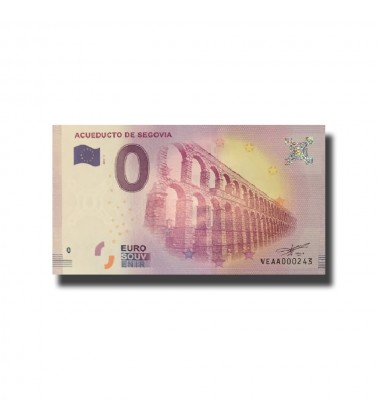 0 Euro Souvenir Banknote Acueducto De Segovia Spain VEAA 2017-1