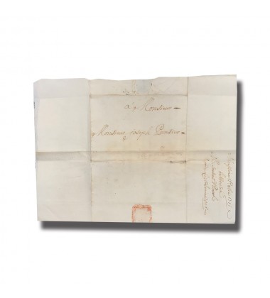 1715 Malta Entire Letter Sent From Messina Sicily Postal History