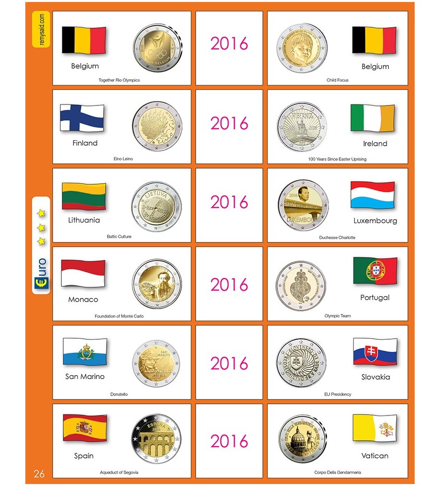 €2 Euro Commemorative Page 26