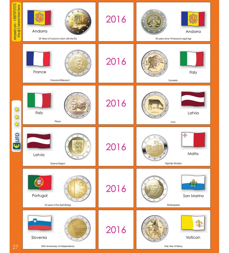 €2 Euro Commemorative Page 27