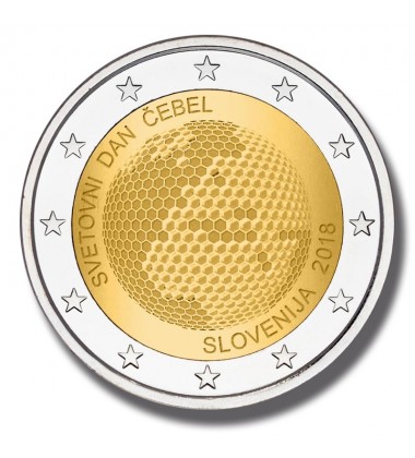 2018 Slovenia World Bee Day 2 Euro Commemorative Coin