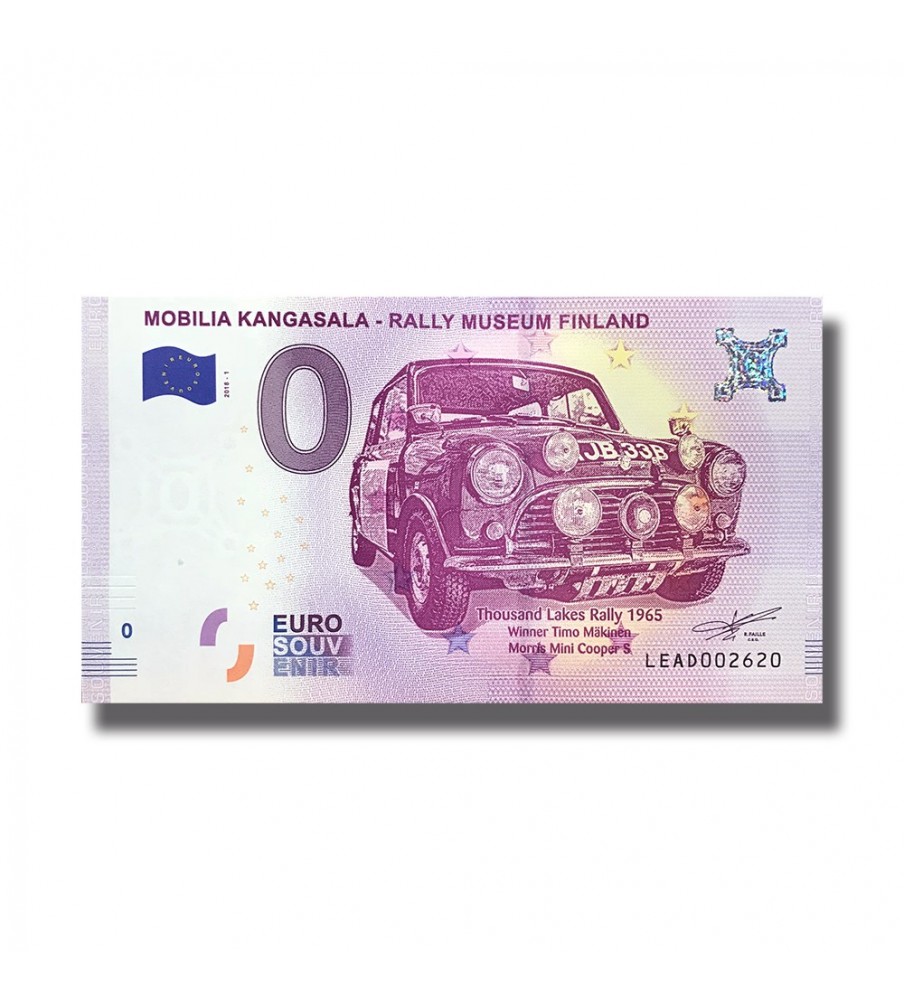 France 2018 Mobilia Kangasala - Rally Museum Finland 0 Euro Banknote Uncirculated 004843