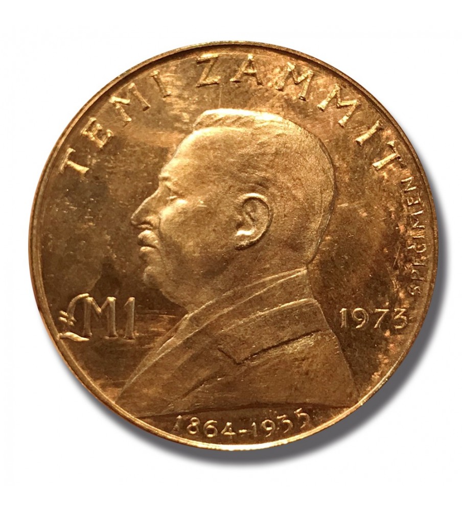 1973 MALTA LM1 SPECIMEN STRUCK IN COPPER RRR