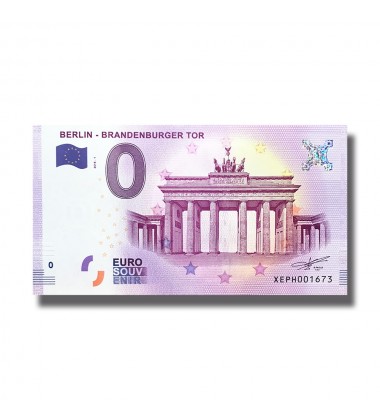 Germany 2018 Brandenburger Tor 0 Euro Banknote Uncirculated 004845