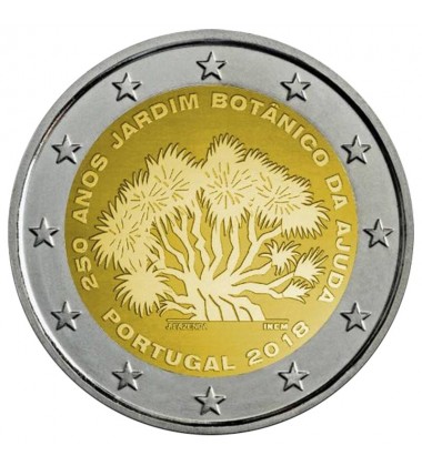 2018 Portugal Ajuda Botanical Gardens 2 Euro Coin