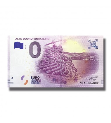 0 Euro Souvenir Banknote Portugal 2018 Alto Duoro Vinhateiro 004867