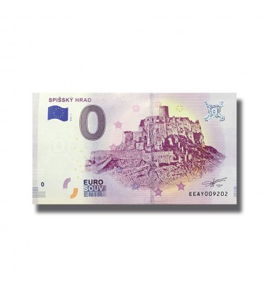 0 EURO SOUVENIR BANKNOTE SPISSKY HRAD 2018 SLOVAKIA 005134