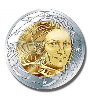 2018 France Simone Veil 2 Euro Coin