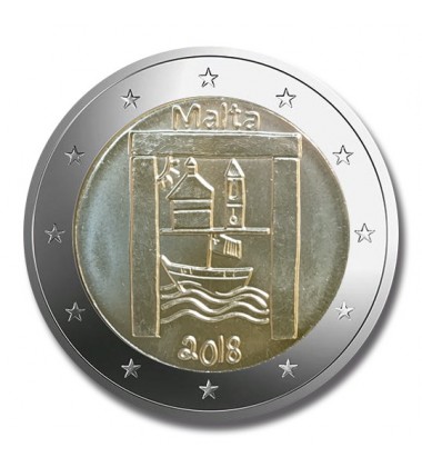 2018 Malta Cultural Heritage 2 Euro Commemorative Coin