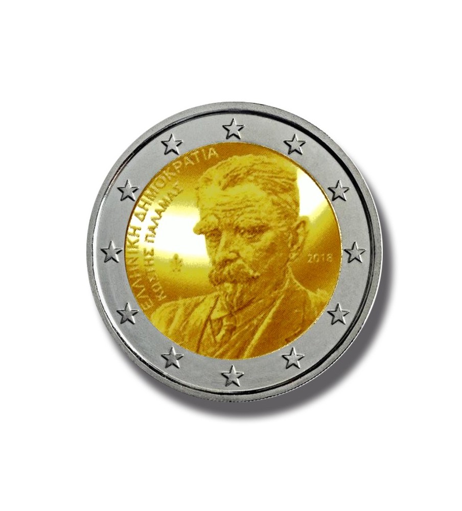 2018 Greece Kostis Palamas 2 Euro Coin