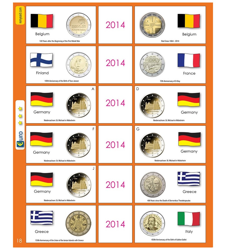 €2 Euro Commemorative Page 18