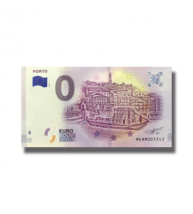 0 EUOR SOUVENIR BANKNOTE PORTO 2018-1 PORTUGAL