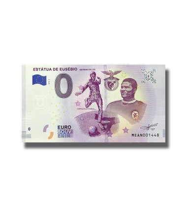 0 Euro Souvenir Banknote Estatua De Eusebio Portugal MEAN 2018-3