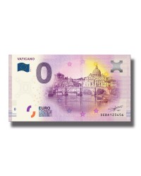 0 Euro Souvenir Banknote Italy Vaticano SEBA