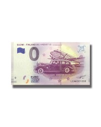 0 EURO SOUVENIR BANKNOTE DC-YHDISTYS DC-ASSOCIATION 2019 FINLAND LEAK