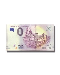 0 EURO SOUVENIR BANKNOTE URBINO CITTA DI RAFFAELLO 2018 ITALY SEAR