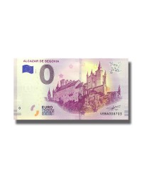 0 EURO SOUVENIR BANKNOTE ALCAZAR DE SEGOVIA 2019 SPAIN VEBA