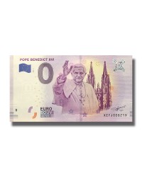 0 EURO SOUVENIR BANKNOTE POPE BENEDICT XVI 2019 GERMANY XEFJ