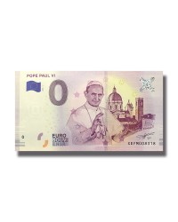 0 EURO SOUVENIR BANKNOTE POPE PAUL VI 2019 GERMANY XEFM