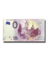 0 EURO SOUVENIR BANKNOTE POPE JOHN PAUL I 2019 GERMANY XEFP