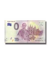 0 EURO SOUVENIR BANKNOTE POPE PIUS XI 2019 GERMANY XEFY