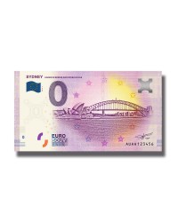 0 Euro Souvenir Banknote Sydney Harbour Bridge And Opera House 2019 Australia