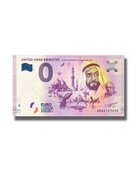 0 Euro Souvenir Banknote United Arab Emirates Year Of Tolerance 2019 2019 United Arab Emirates