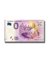 0 Euro Souvenir Banknote Indonesia Borobudur Unesco World Heritage 2019 Indonesia DNAA