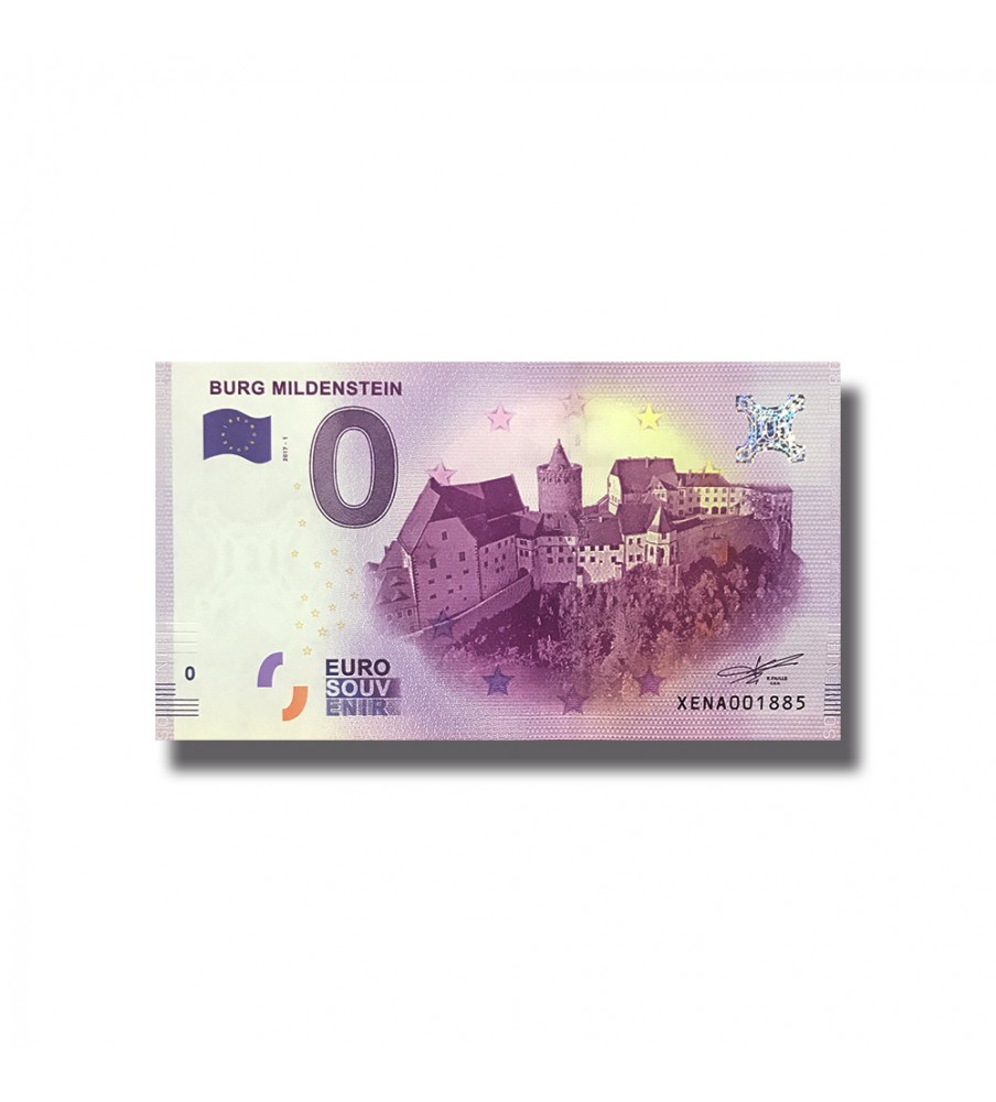 0 Euro Souvenir Banknote Burg Mildenstein Germany 2019