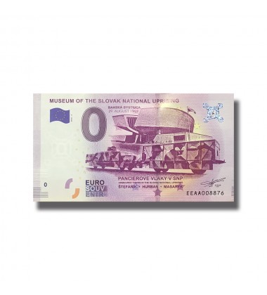 0 Euro Souvenir Slovensko Banknote Museum of the Slovak National Uprising 2018-2 EEAA