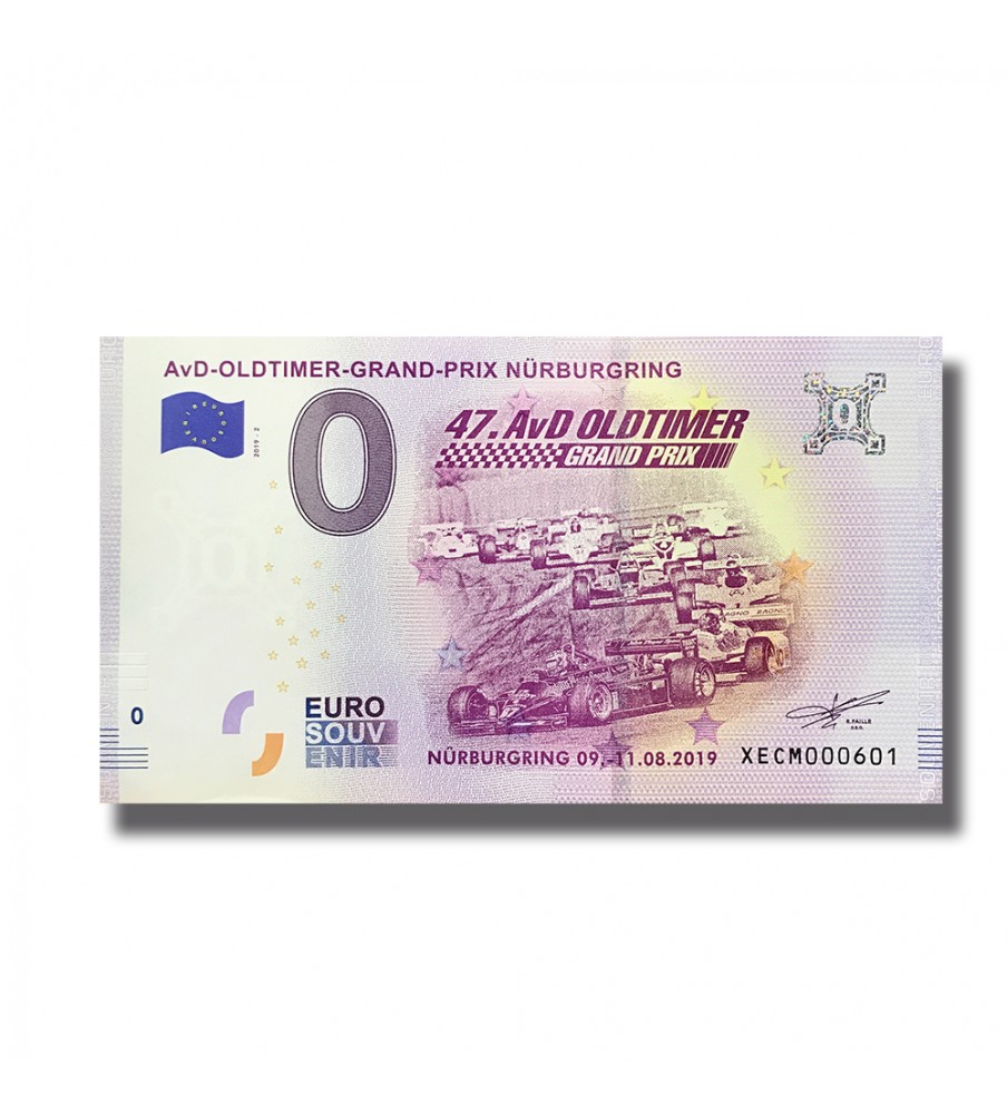 0 EuroSouvenir Banknote AvD Oldtimer Grand Prix Nurburgring Germany XECM 2019-2