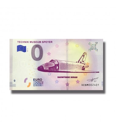 0 EuroSouvenir Banknote Tecnhik Museum Speyer Raumfahre Buran Germany 2019-2 XEBM