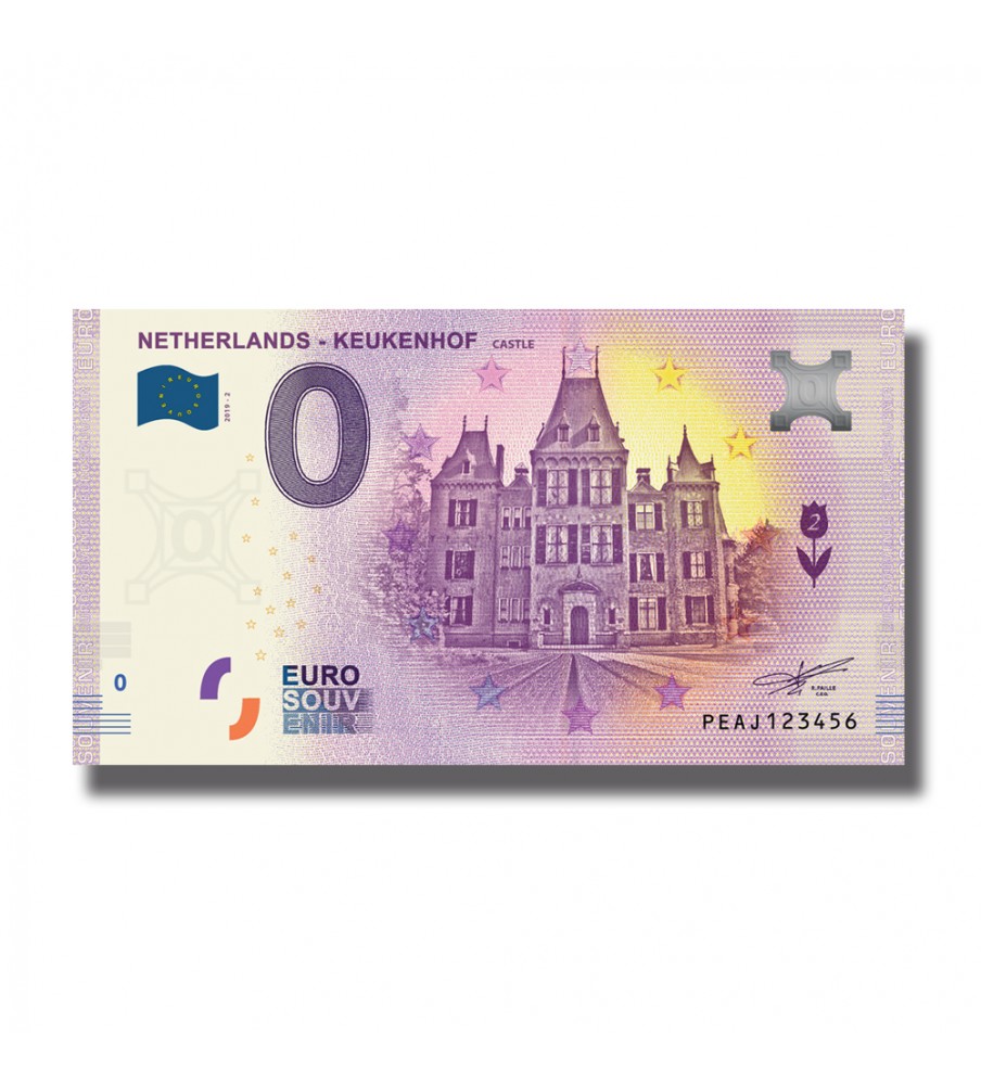 0 Euro Souvenir Banknote Keukenhof Netherlands PEAJ 2019 -2