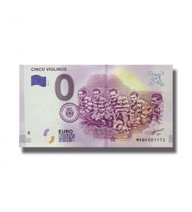 0 EURO SOUVENIR BANKNOTE CINCO VIOLINOS PORTUGAL 2019-3 MEBF