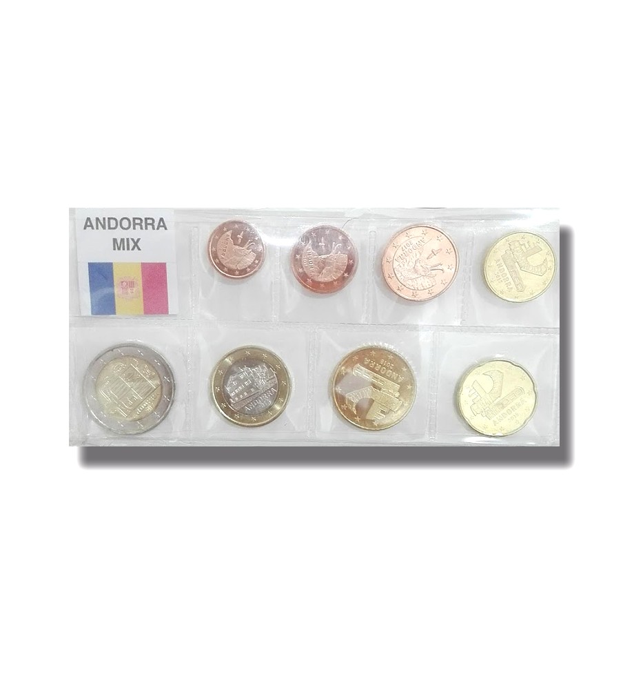 ANDORRA EURO COINS MIXED SET