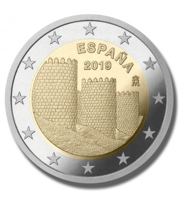 2019 Spain Avila Murailles 2 Euro Coin