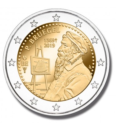 2019 Belgium 250th Anniversary of the Death of Pieter Bruegel 2 Euro Coin