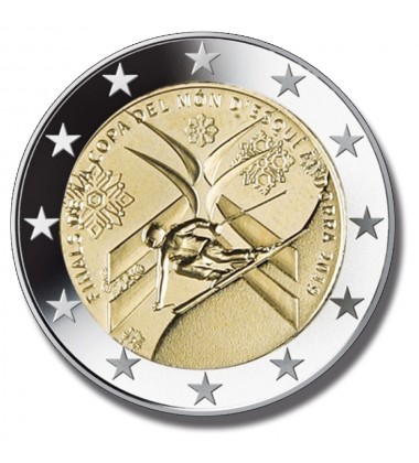 2019 Andorra Alpine Ski 2 Euro Coin