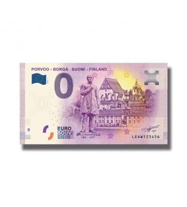 0 EURO BANKNOTE PORVOO - BORGA FINLAND LEAV 2019-1