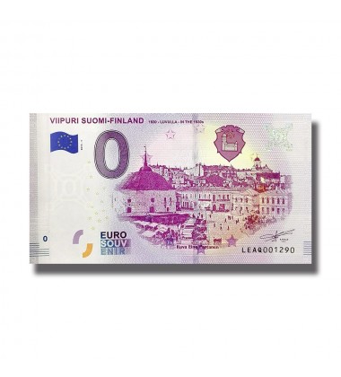 0 EURO SOUVENIR BANKNOTE VIIPURI SUOMI- FINLAND 2019-1 LEAQ