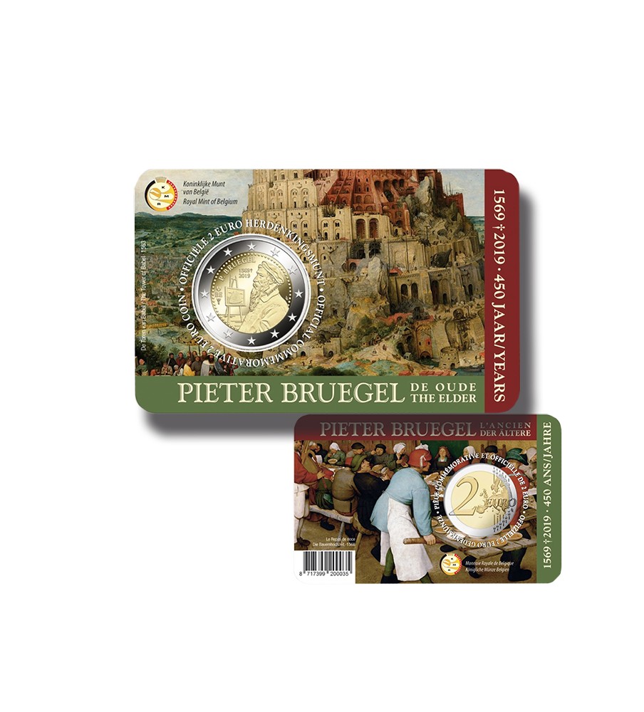 2019 Belgium 250th Anniversary of the Death of Pieter Bruegel 2 Euro Coin