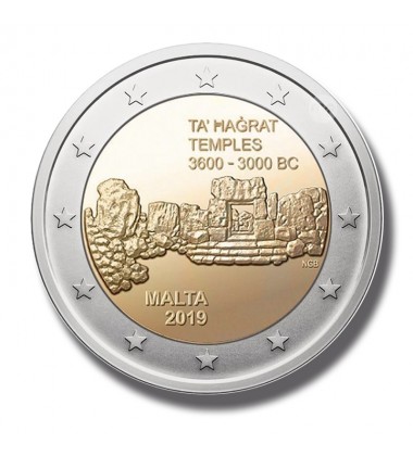 2019 Malta Ta Hagrat 2 Euro Coin