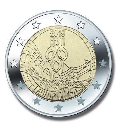 2019 Estonia Song Festival 2 Euro Coin